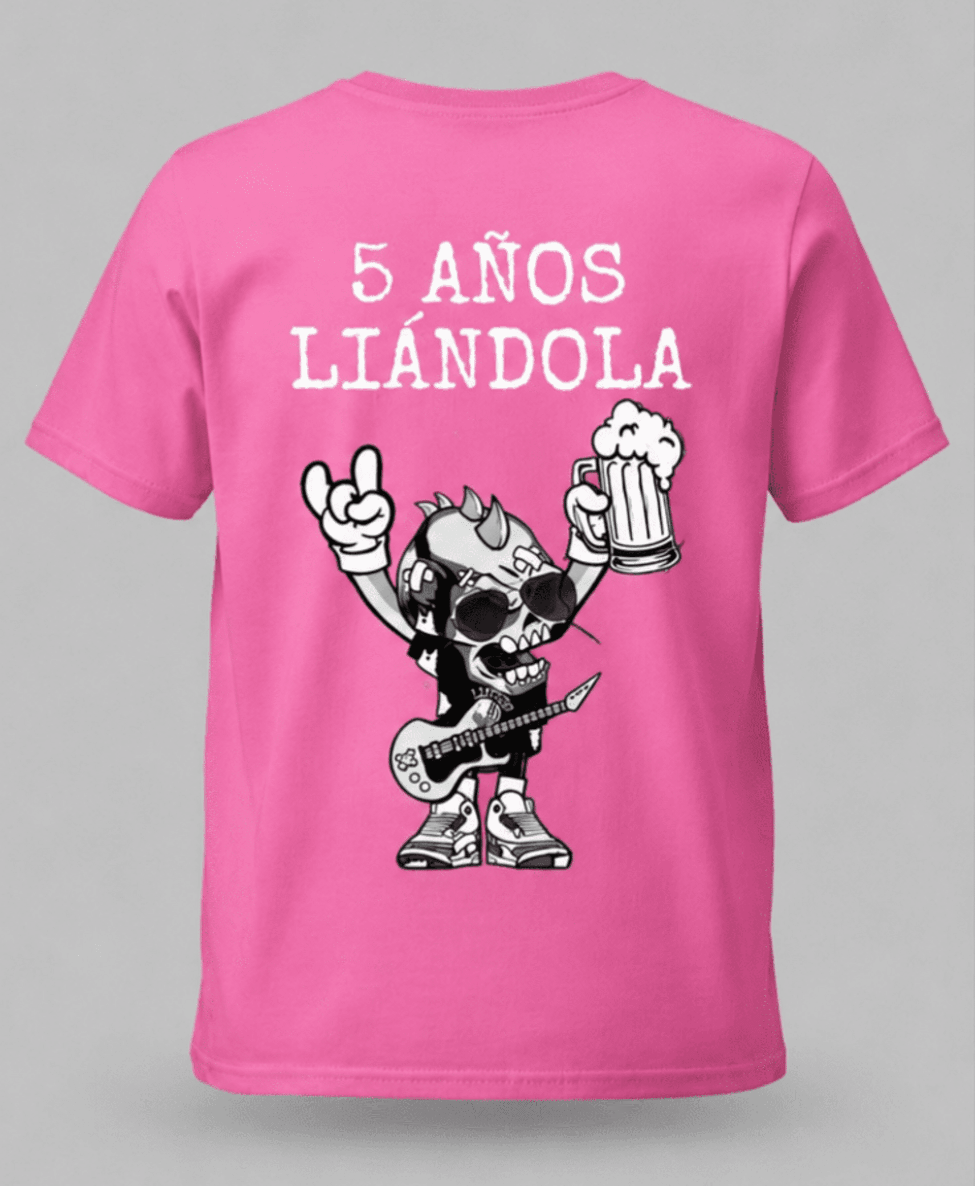CAMISETA ROSA CHICA V° ANIVERSARIO - 2