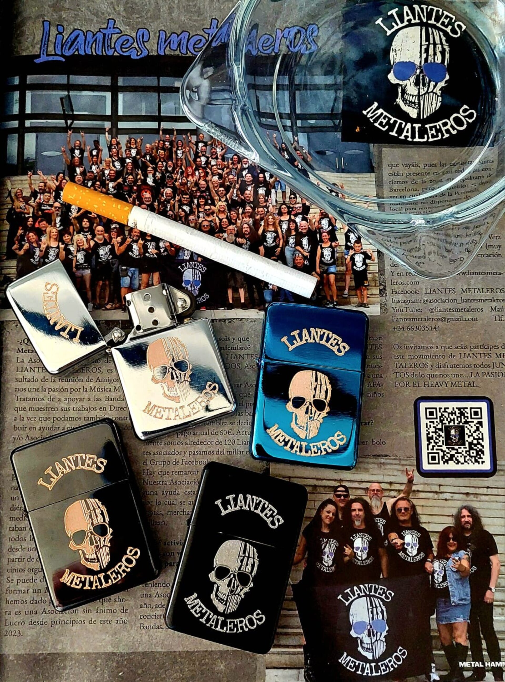 ZIPPO LIANTES METALEROS (VARIOS COLORES) - 1