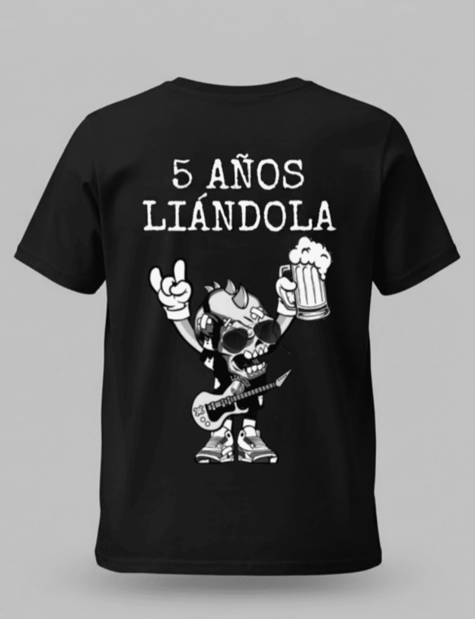 CAMISETA NEGRA CHICA V° ANIVERSARIO - 2